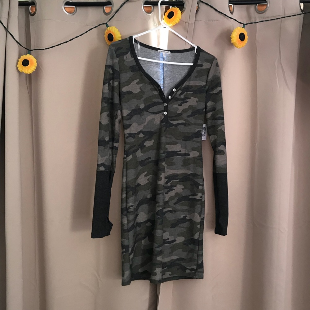 Charlotte Russe camo T-shirt dress